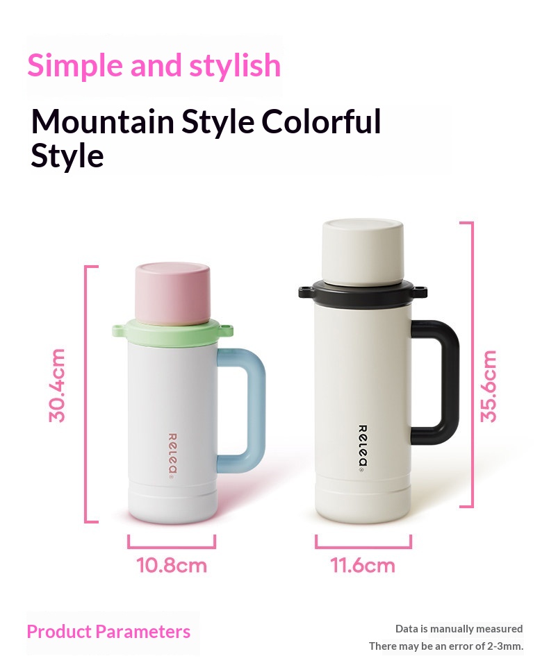 Large-capacity Thermos For Outdoor Use Car-mounted Hot Water Kettle