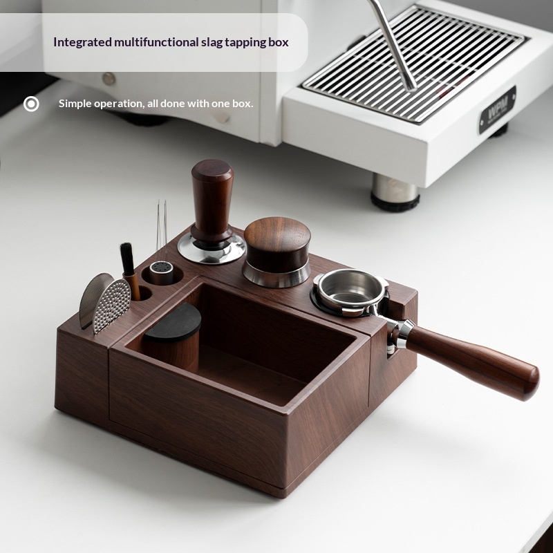 ABS Wood-grain Tamper Multifunctional Tamper Storage Box