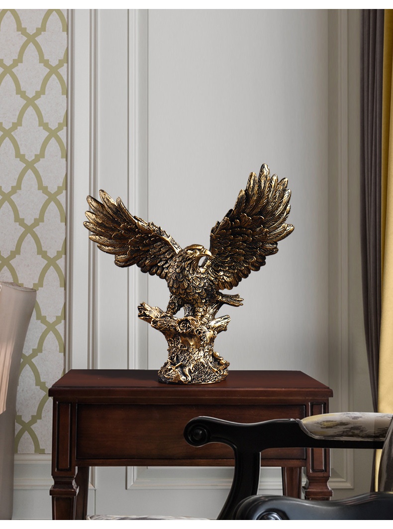 Eagle Figurine, Bronze Finish, picture 2 of 3