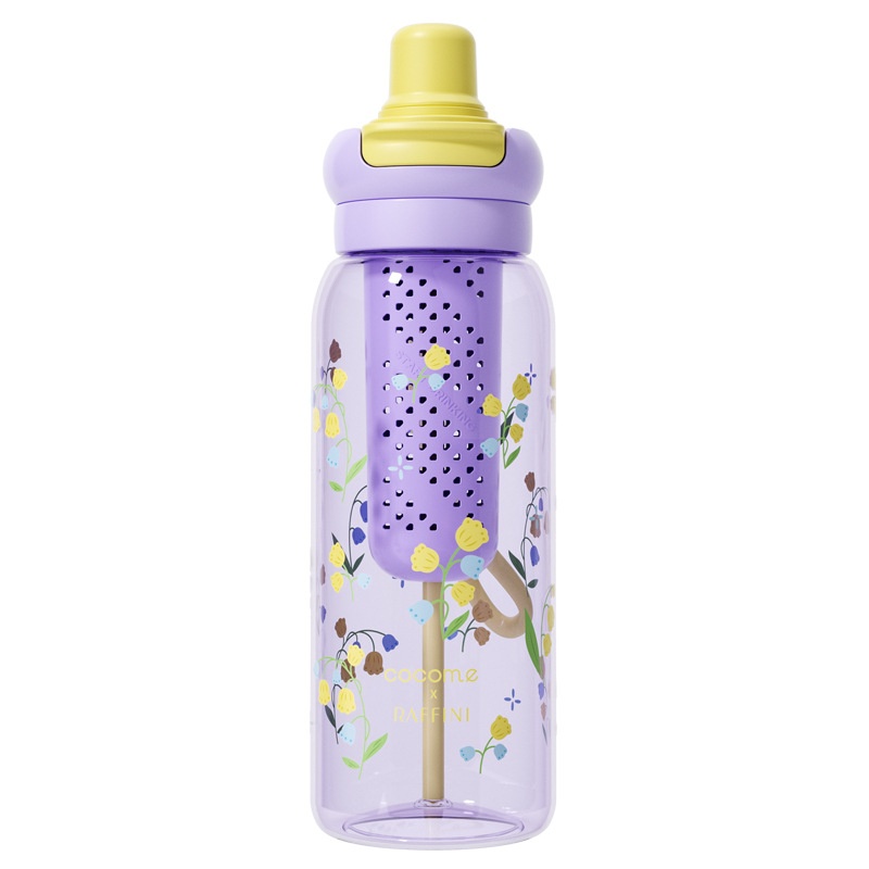 Straw-top Portable Cold-water Cup With Tea Infuser Compartment — foto 2