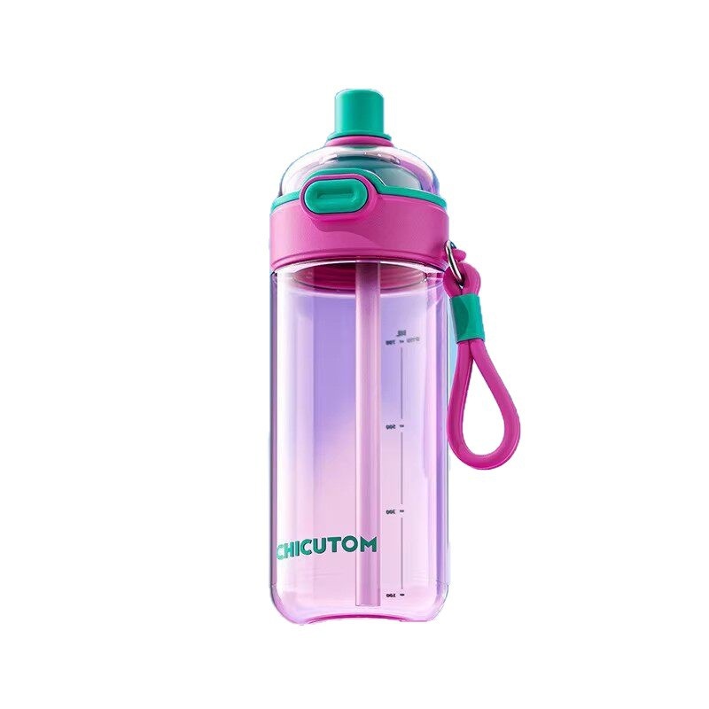 Outdoor Straw Cup Fitness Water Bottle Large Capacity Dual-use Portable — foto 3