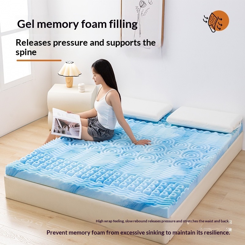 Knitted Mattress Topper For Student Dormitory Single Bunk Beds
