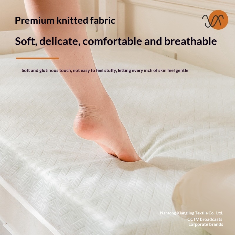 Knitted Mattress Topper For Student Dormitory Single Bunk Beds