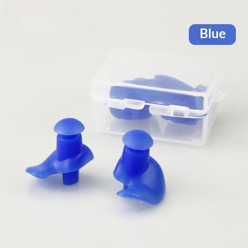 New Style Swimming Spiral Earplugs Waterproof Earplugs Nose Clip Earplug Set