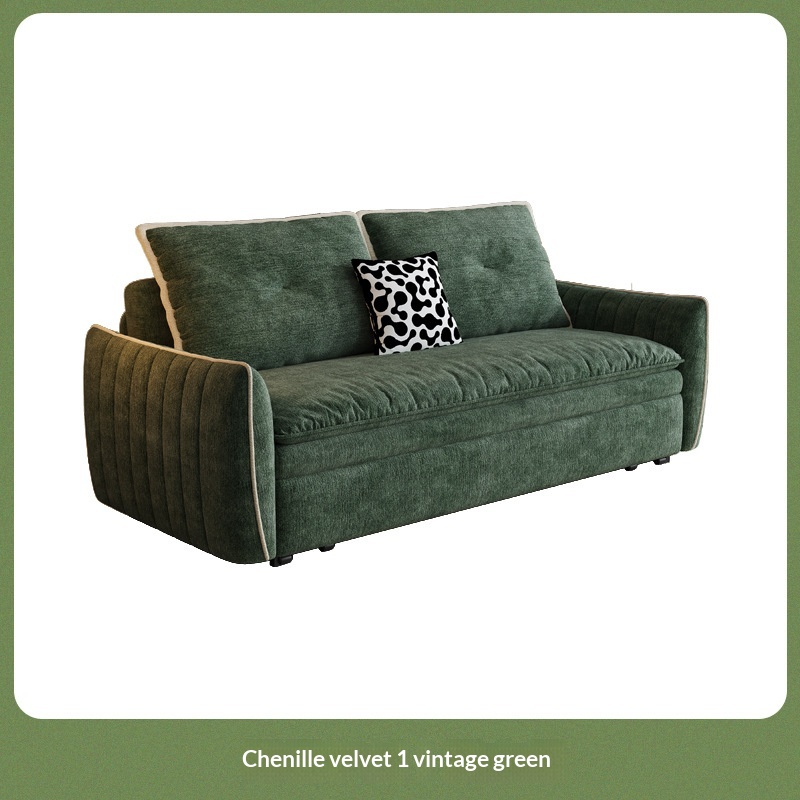 Space-Saving Corduroy Sofa Bed W Storage