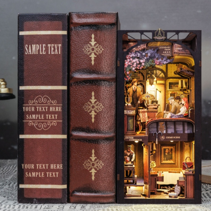 Wooden Miniature Big Ben Bookshelf