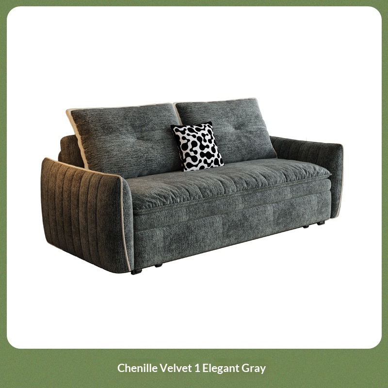 Space-Saving Corduroy Sofa Bed W Storage