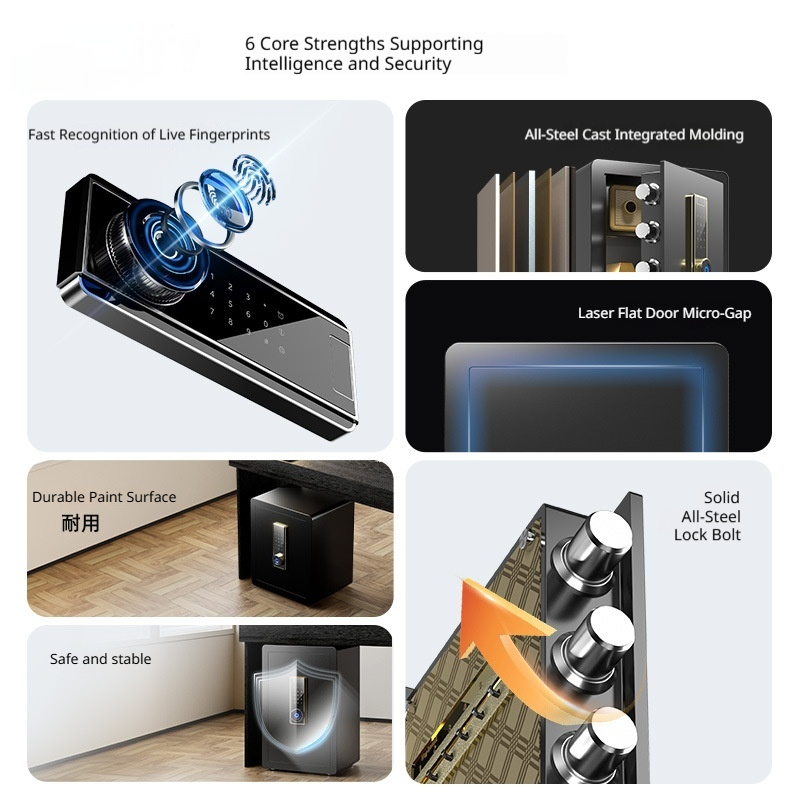 All-steel Electronic Fingerprint And Password Safe