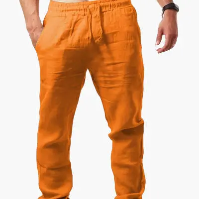 Breathable Cotton And Linen Loose Casual Sports Trousers