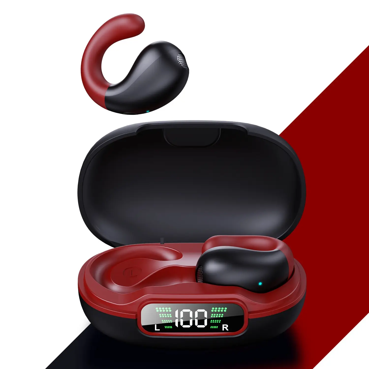 Wireless Non-occlusive Ear Clip Headset