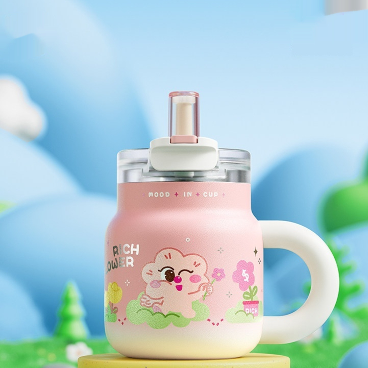 Large-capacity Straw Mega-insulated Cup