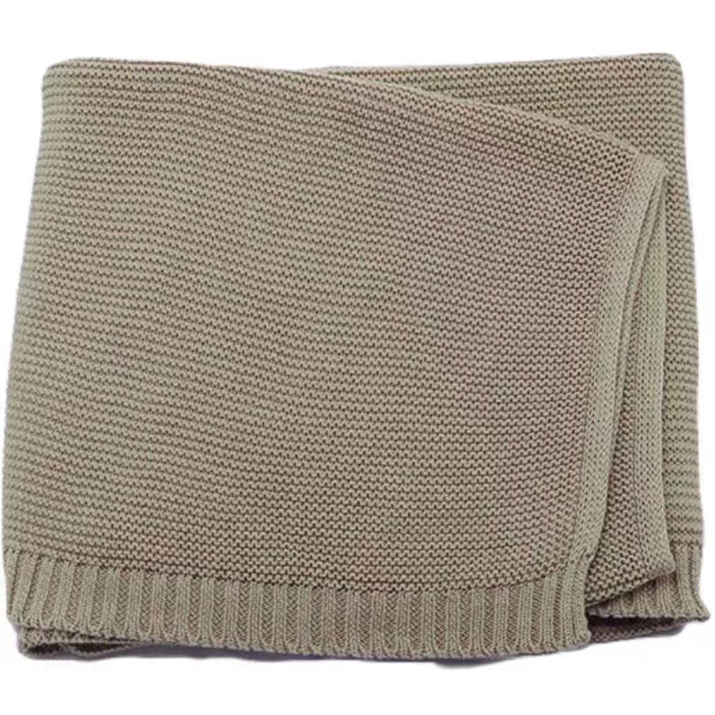 Embroidered Name Baby Knitted Cotton Nap Personality Sofa Blanket
