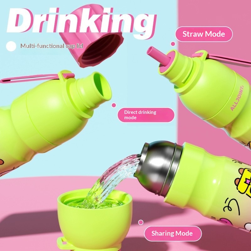 New-style Straw-equipped Childrens Insulated Cup