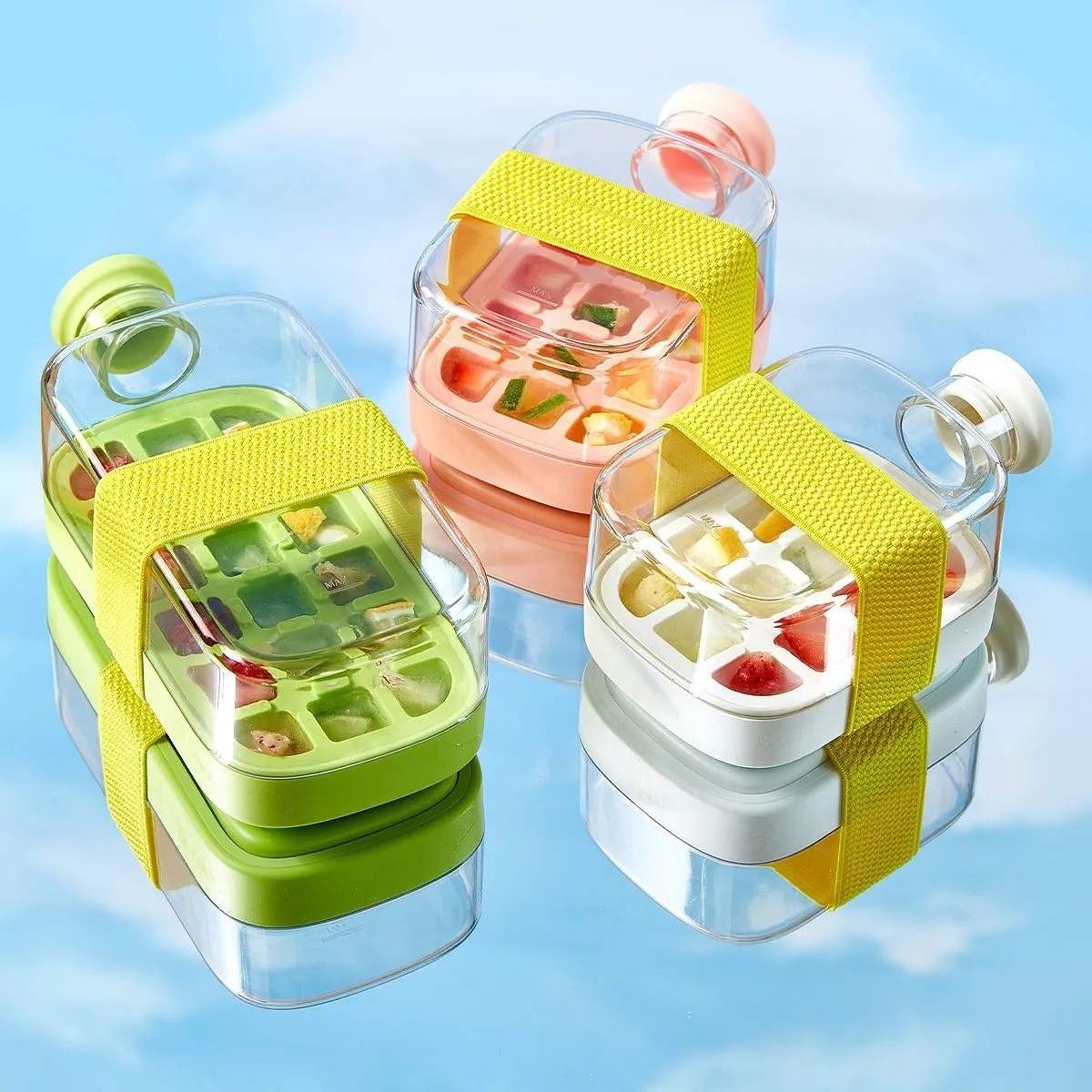 Ice Cube Tray Household Takeout Ice-making Box
