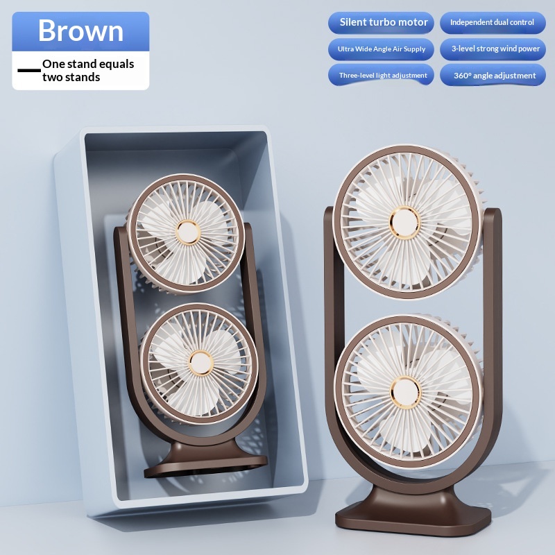 Multifunctional High-Wind-Force Three-Speed Fan With Night Light Dormitory And O