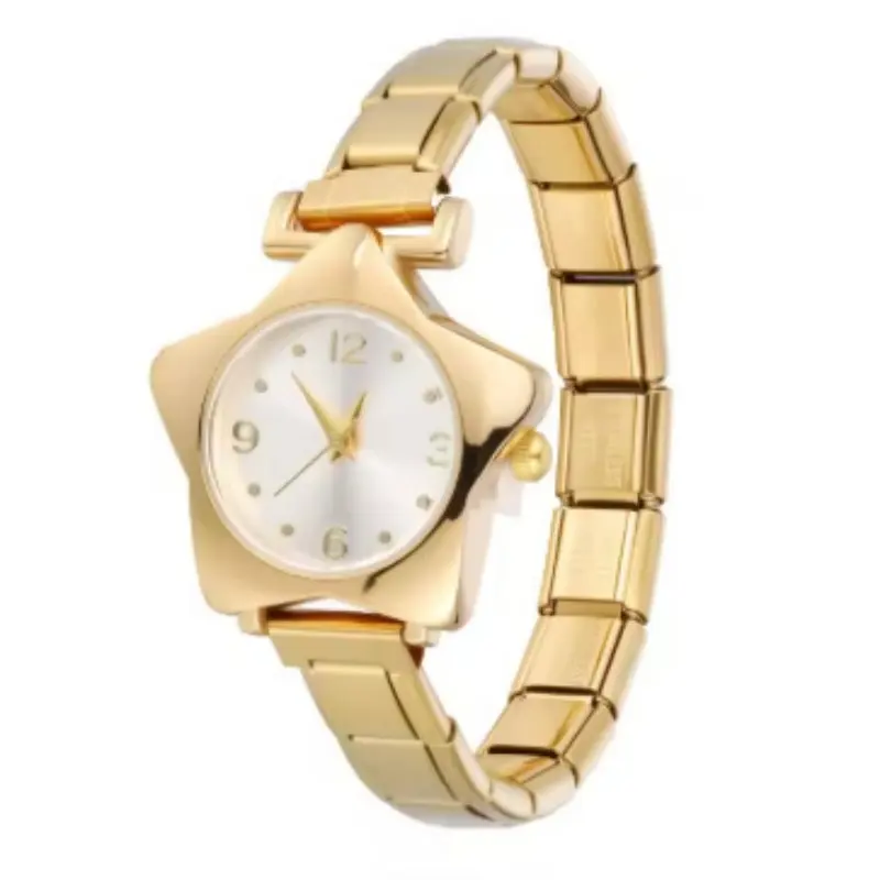 New Colorful Five Star Stainless Steel Watch