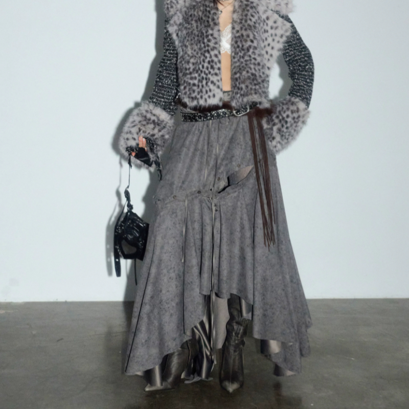 Detachable Multi-wear Asymmetrical Maxi Skirt