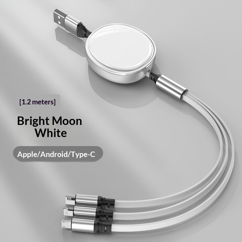 One-for-three Data Cable Storage-type Three-in-one Charging Cable