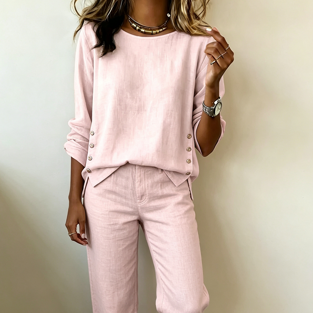 European And American Ladies' Solid-color Casual Suits