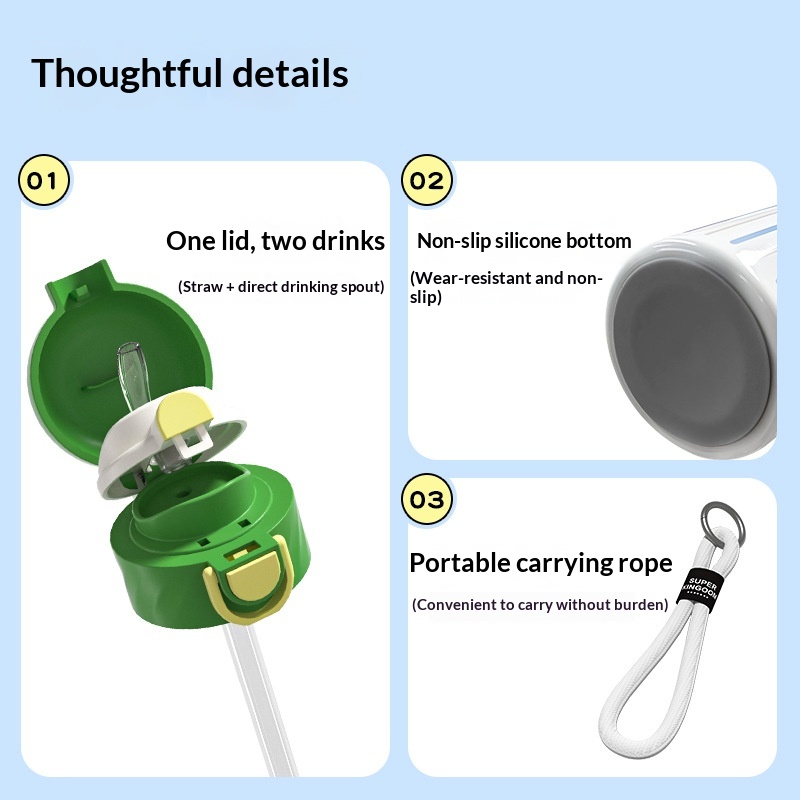 Cartoon Childrens Insulated Cup 316 Stainless Steel Mug — foto 4