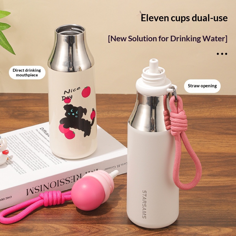 Childrens Cartoon Insulated Cup With A Portable Straw — foto 3