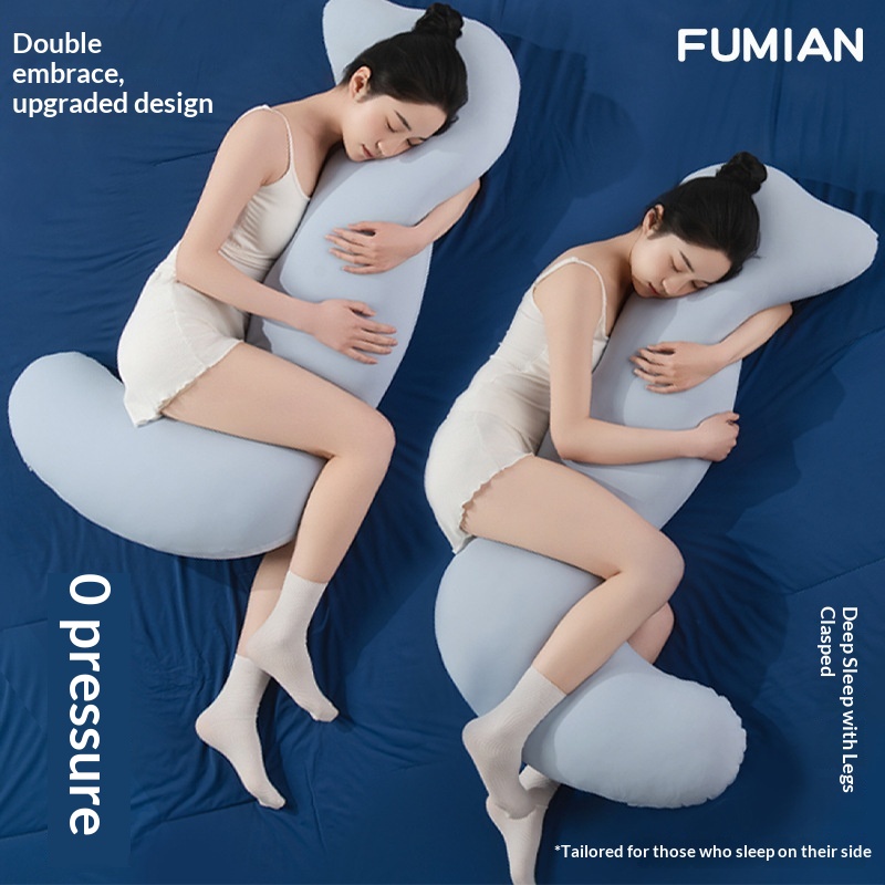 Removable And Washable Long Body Pillow For Side Sleepers