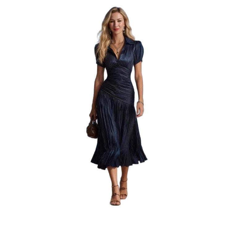 Womens Striped High-Waisted Shirt Casual Dress F7a949c2 Ec1f 4b61 A489 D3bf735424eb