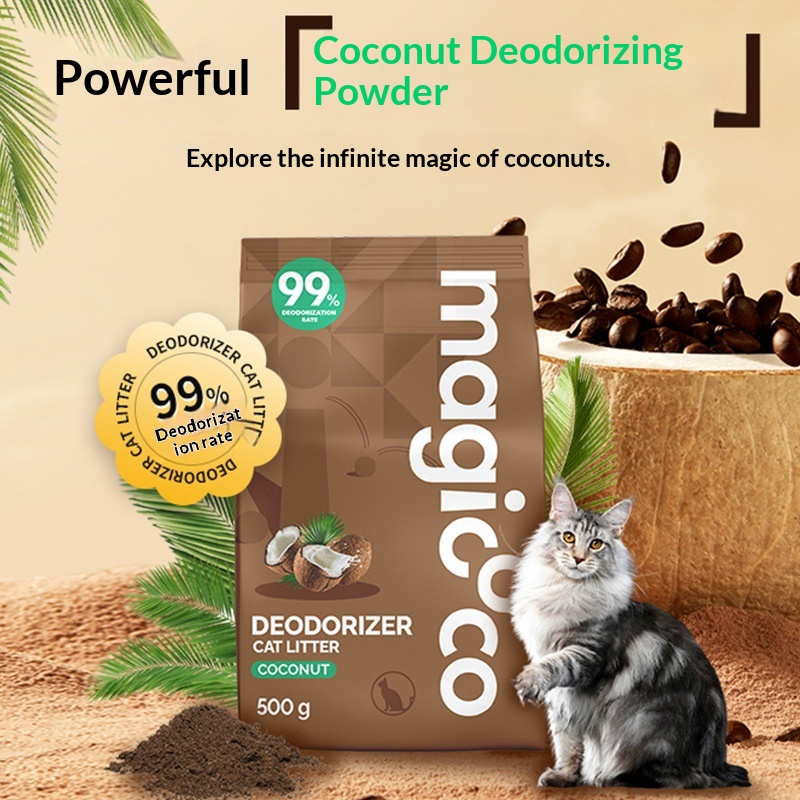 Eco Friendly Coconut Cat Litter Deodorizer 99 Perc