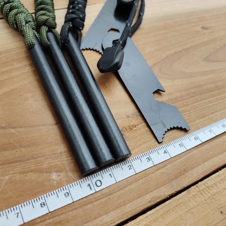 Multi-Functional Windproof Flint Outdoor Survival Magnesium Rod