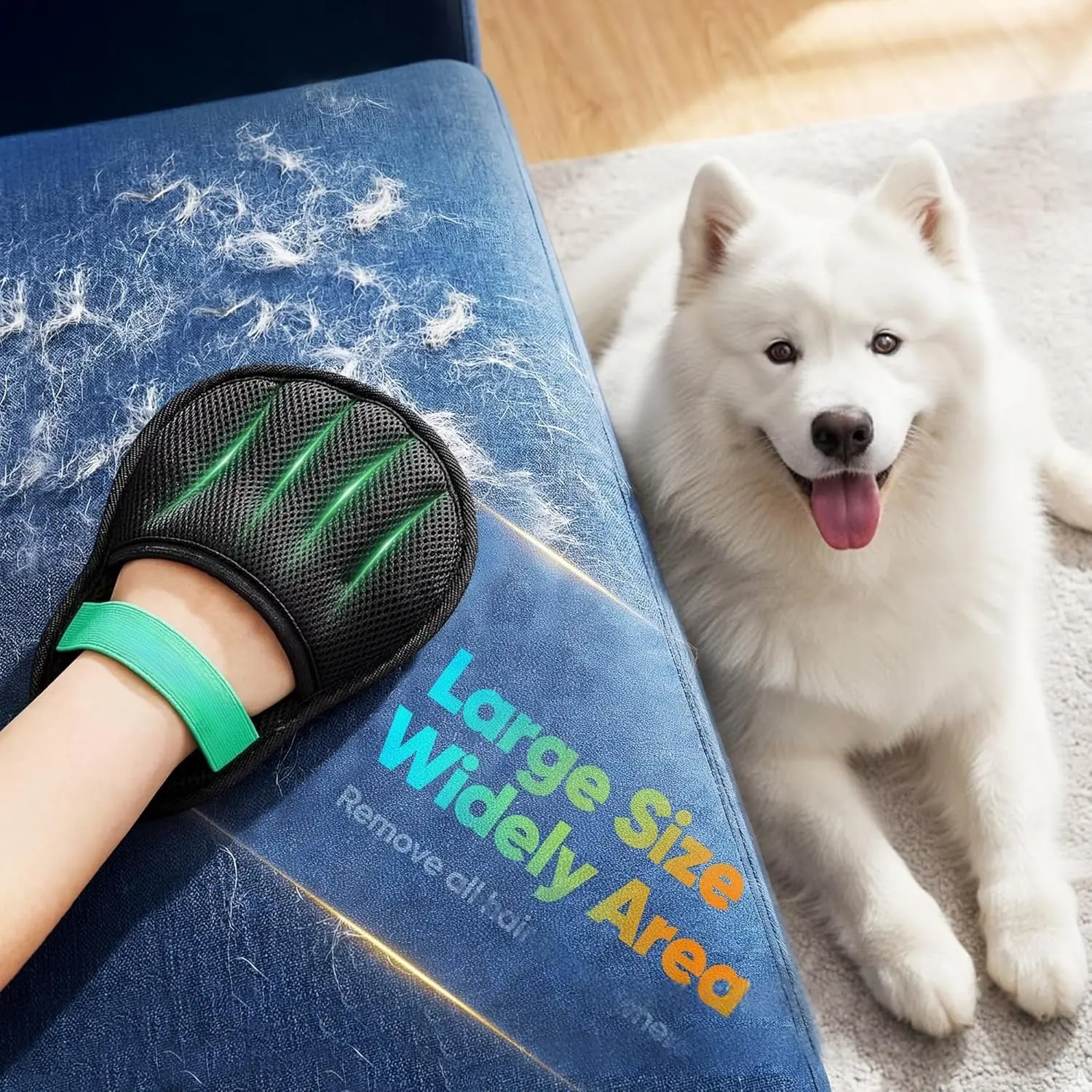 Pet Cat Hair Remover Static-Clay Glove