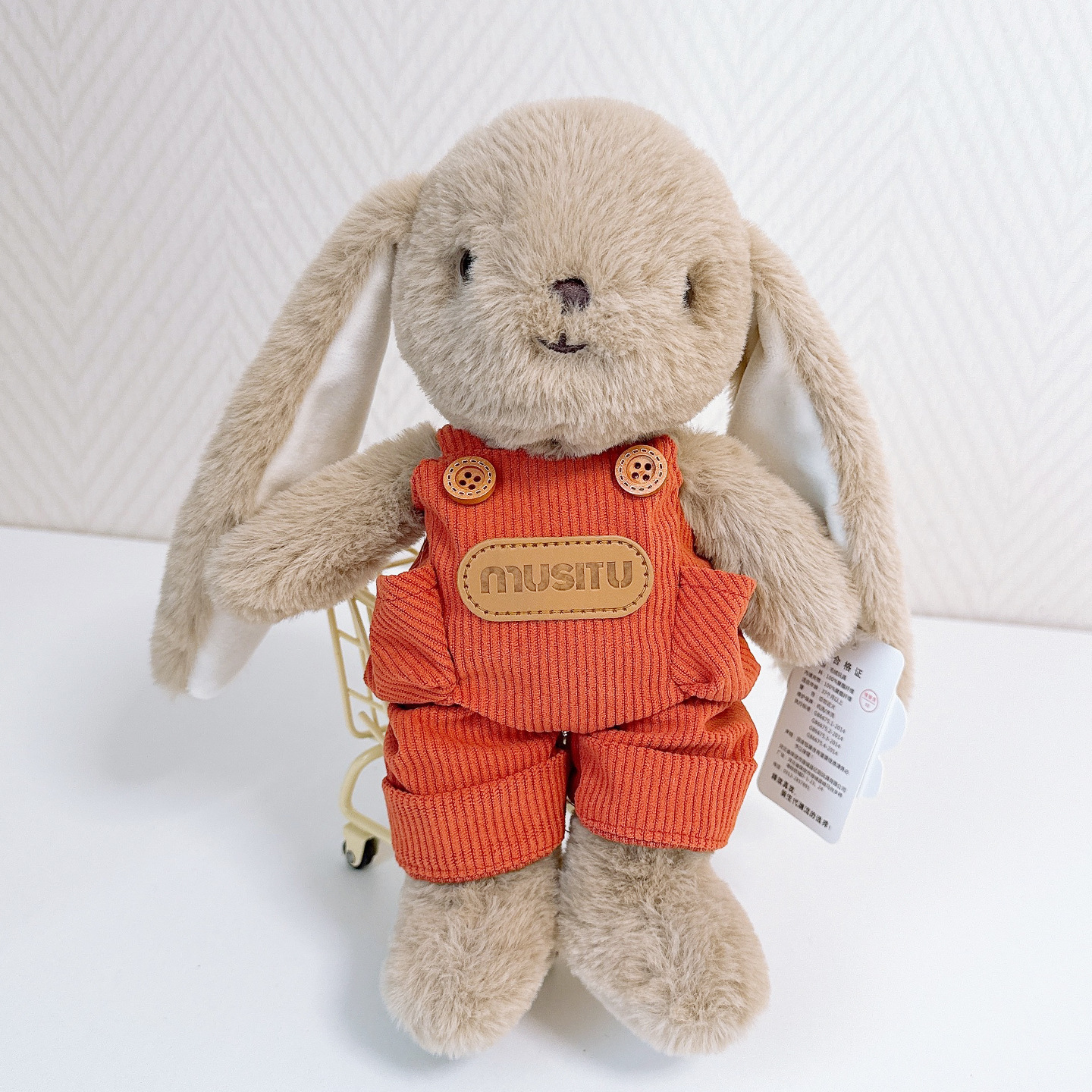 Hand Embroidered Name Plush Bunny
