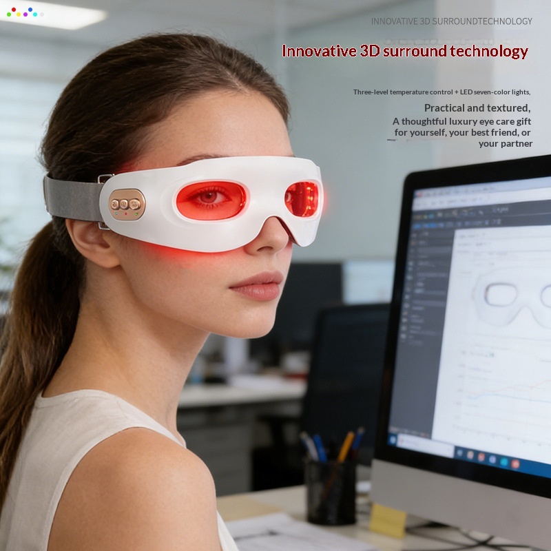 Rechargeable Red-light Vibration Eye Massager