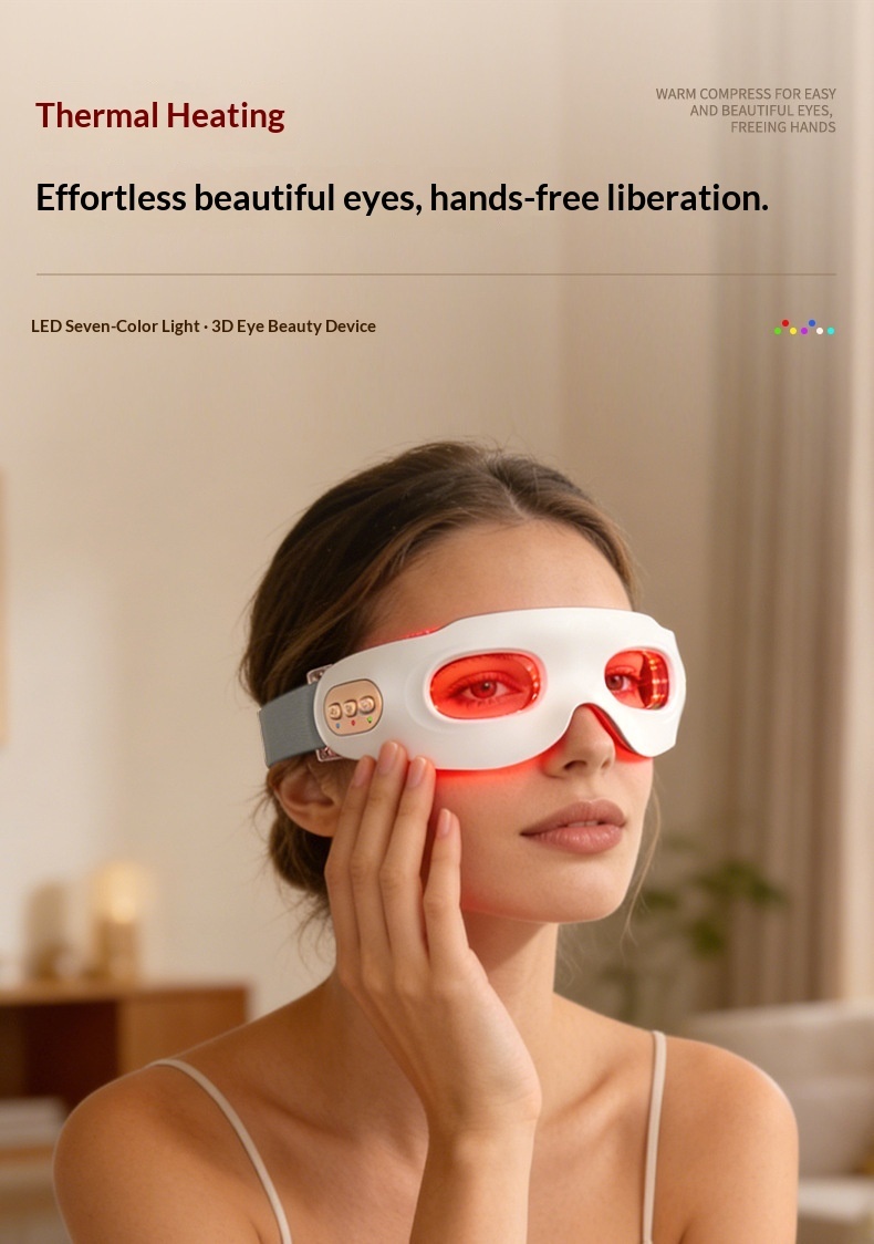 Rechargeable Red-light Vibration Eye Massager