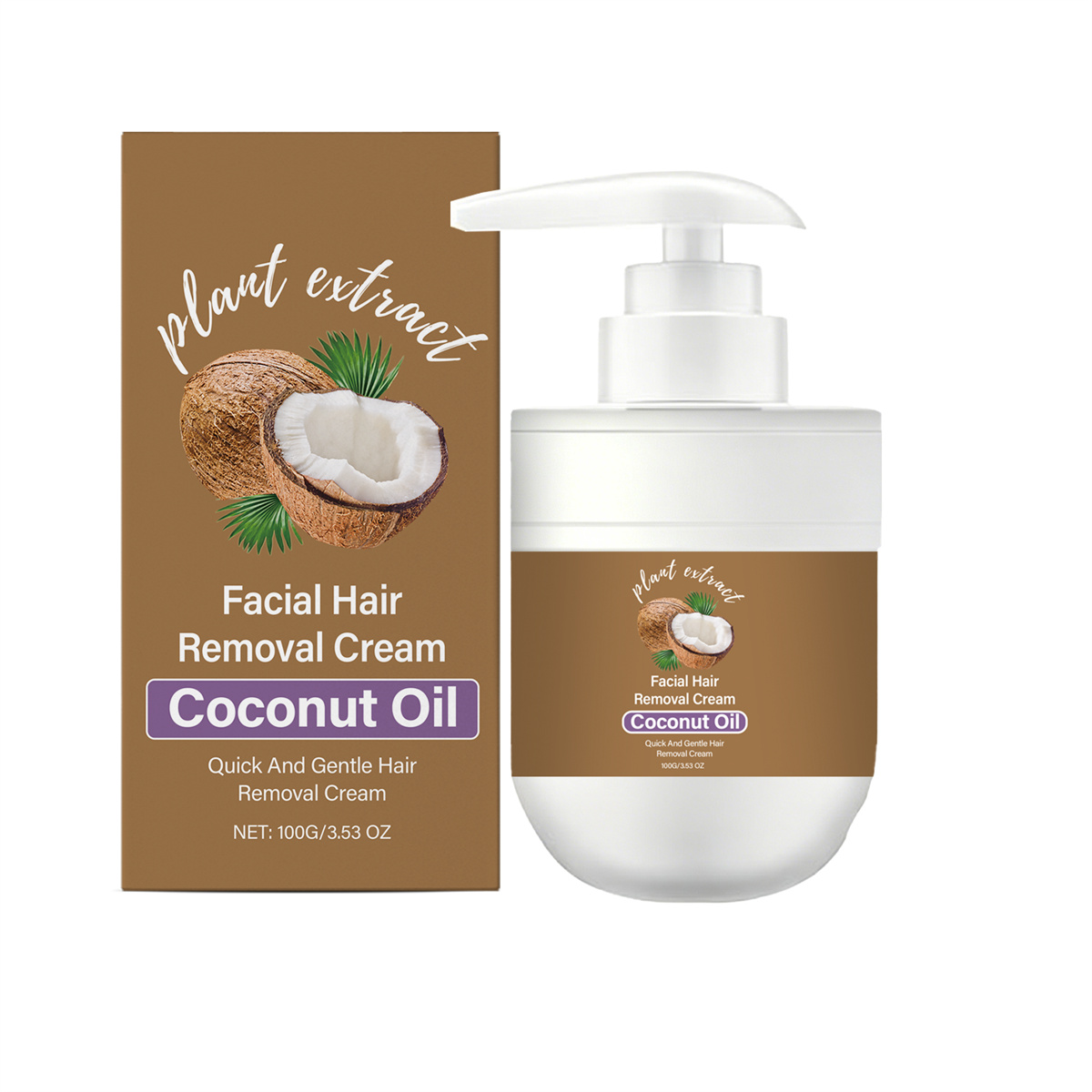 Coconut Facial Mild Depilation Cream