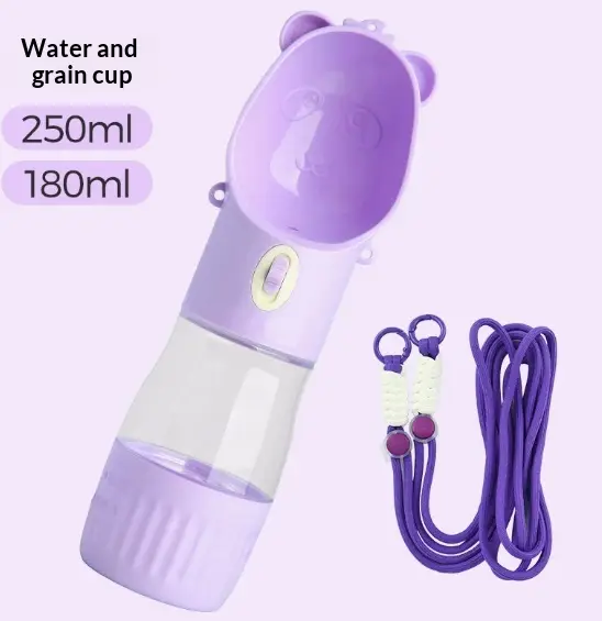 Pet Water Cup Portable Water Bottle Outdoor Dog Drinking Fountain, Feeding And Storage Bowl