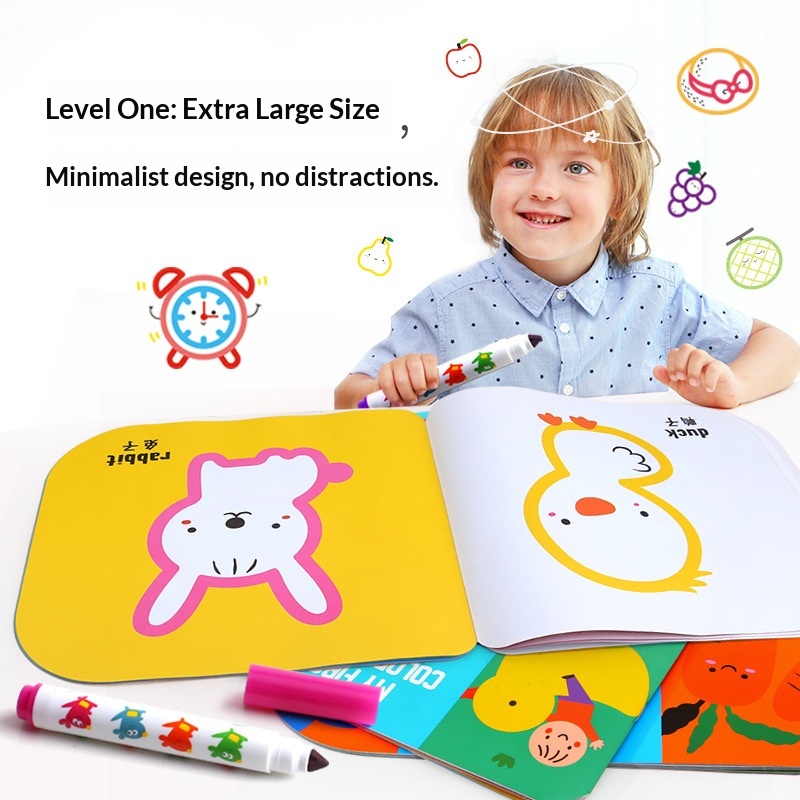 Childrens Cognitive Doodle Coloring Book