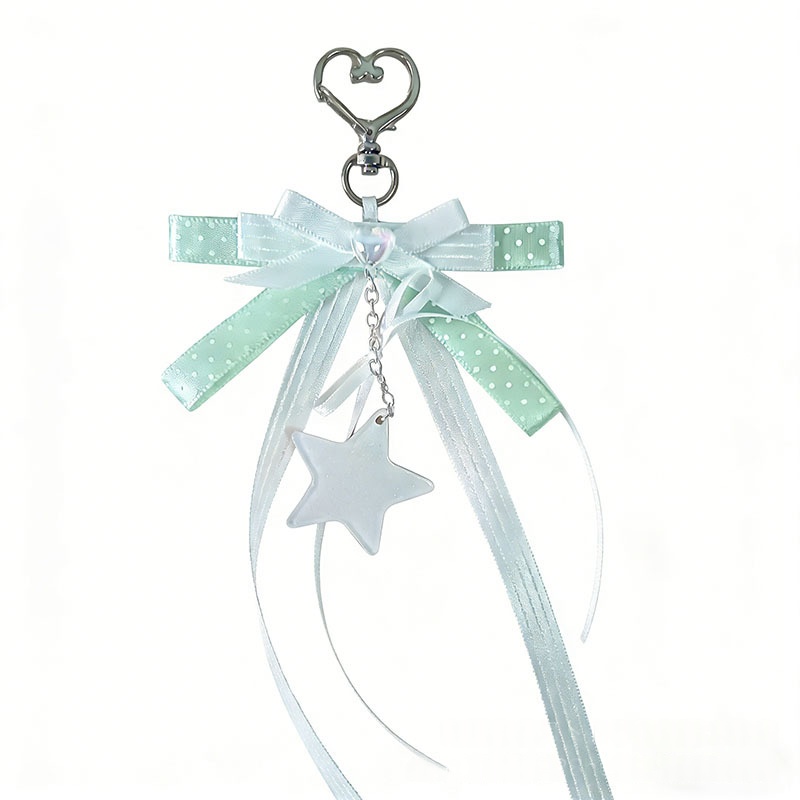Ribbon Bow Bag Charm, picture 2 of 5