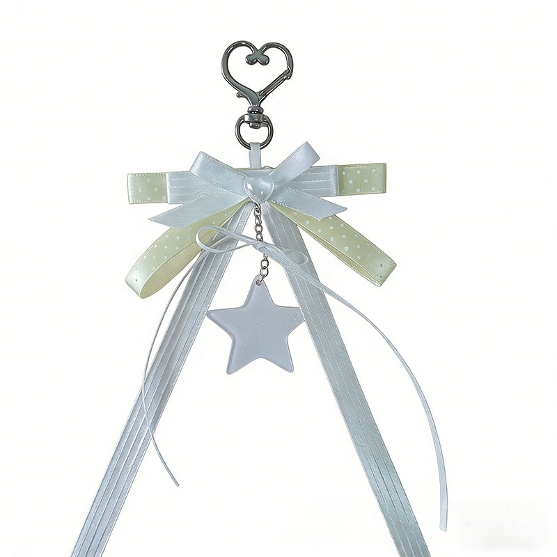 Ribbon Bow Bag Charm