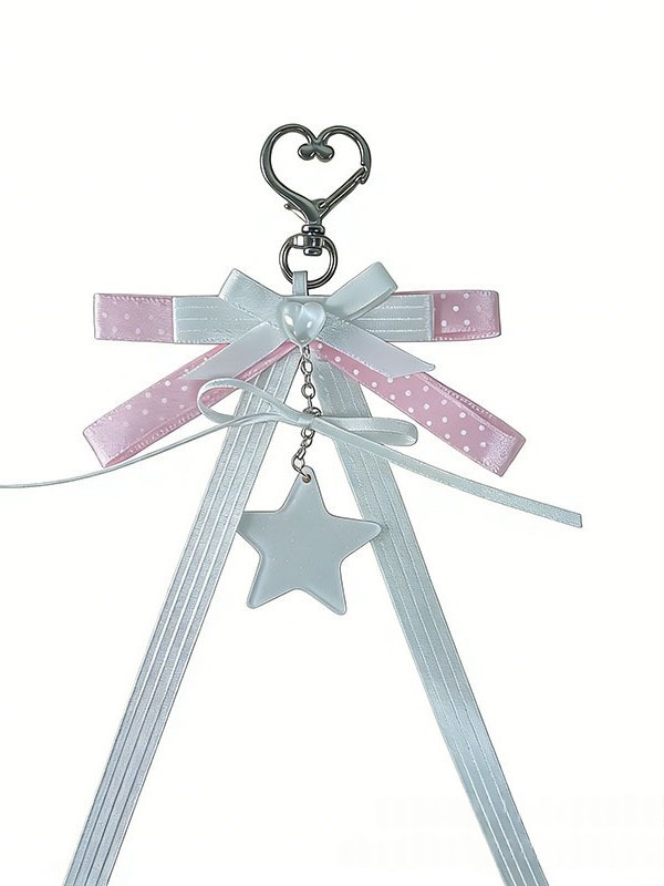 Ribbon Bow Bag Charm, picture 5 of 5