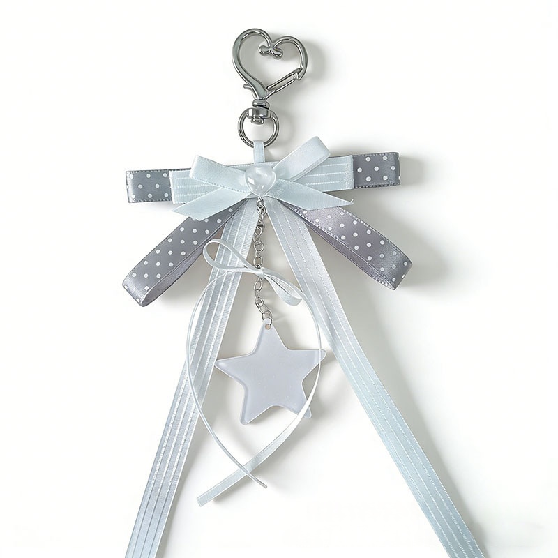 Ribbon Bow Bag Charm, picture 4 of 5