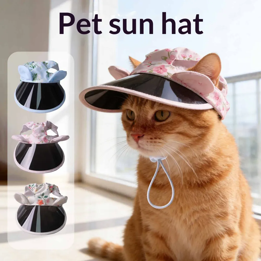 Sphynx Cat Sun Hat with Visor for Cats Kittens
