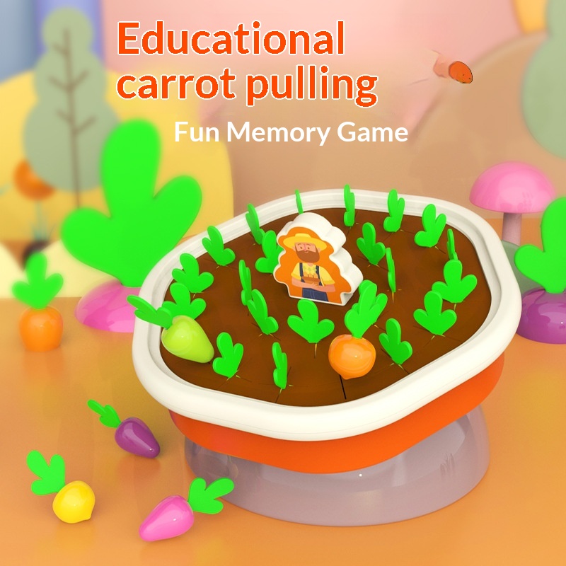 Memory Carrot Pulling Game Early Childhood Educational Practice Toy