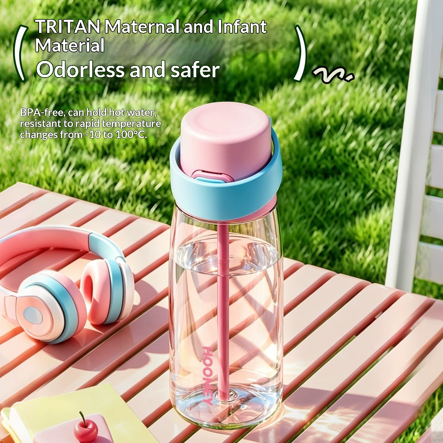 Children's Straw Water Cup Large Capacity And Portable