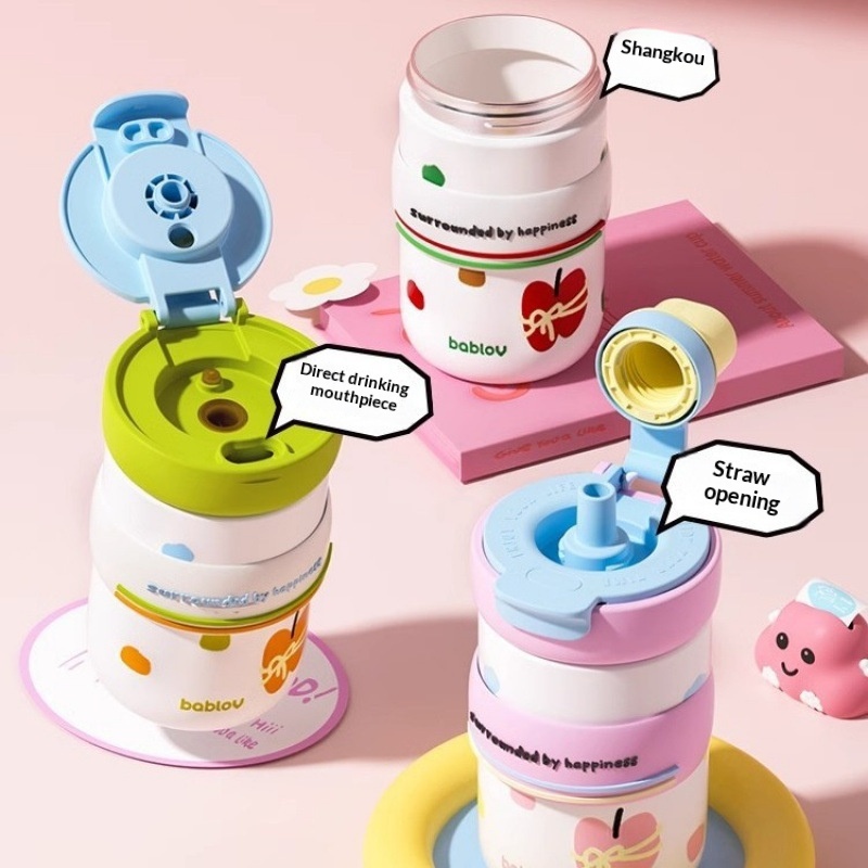 Ceramic-lined Insulated Straw Cup