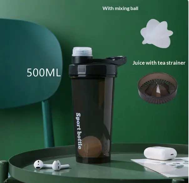 Large-capacity Portable Travel Shaker Cup Water Bottle Mixing Mug