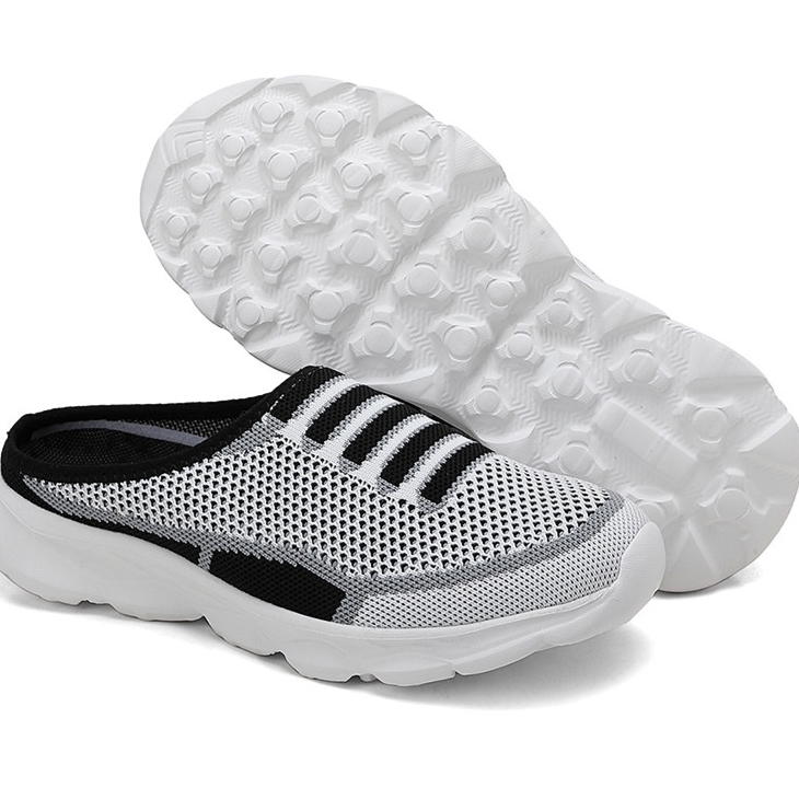Womens Closed-toe Woven Casual Half-slipper Shoes