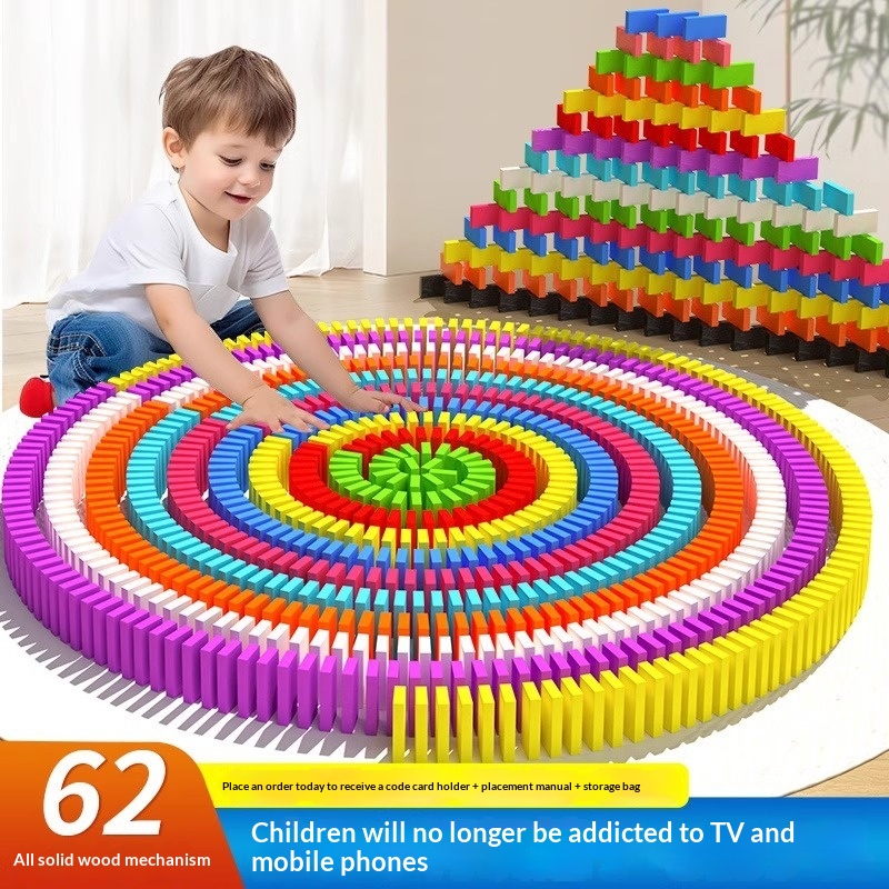 Educational Puzzle Toy Mechanism Building Blocks Gift Dominoes