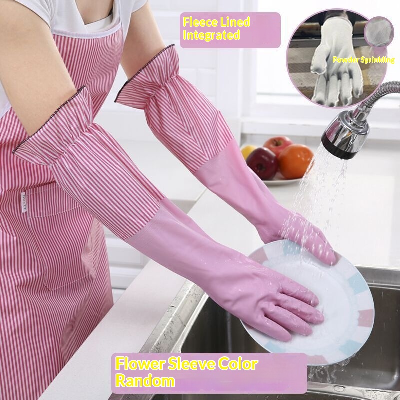 Kitchen And Household Cleaning Waterproof Rubber Gloves 6