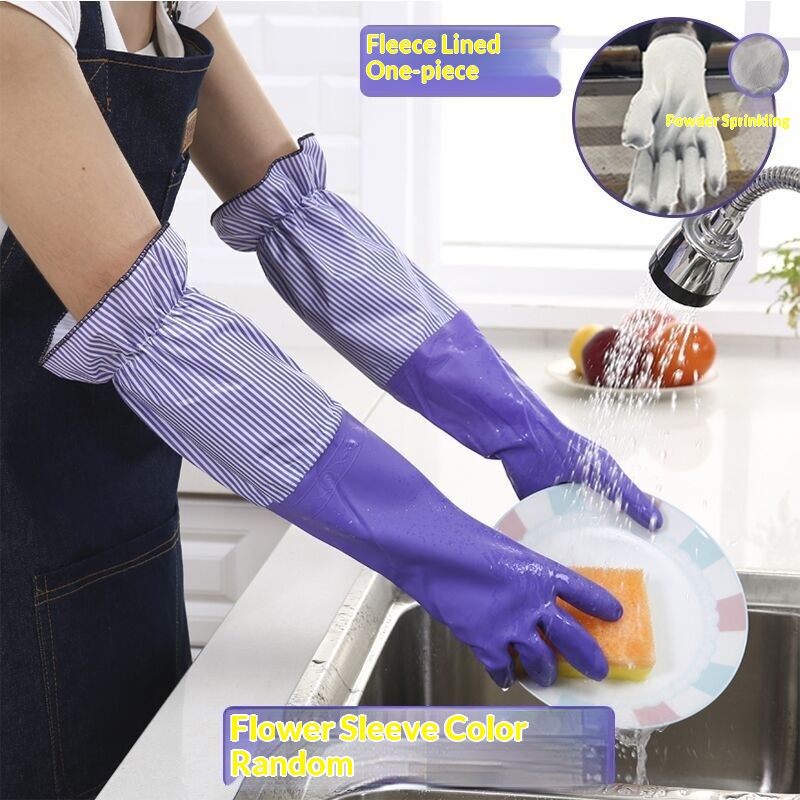 Kitchen And Household Cleaning Waterproof Rubber Gloves