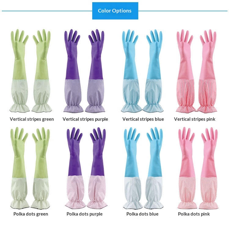 Kitchen And Household Cleaning Waterproof Rubber Gloves 5